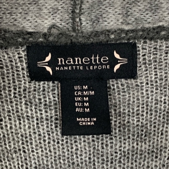 Nanette Lepore Wool Poncho Shawl Cardigan Medium - Picture 5 of 5